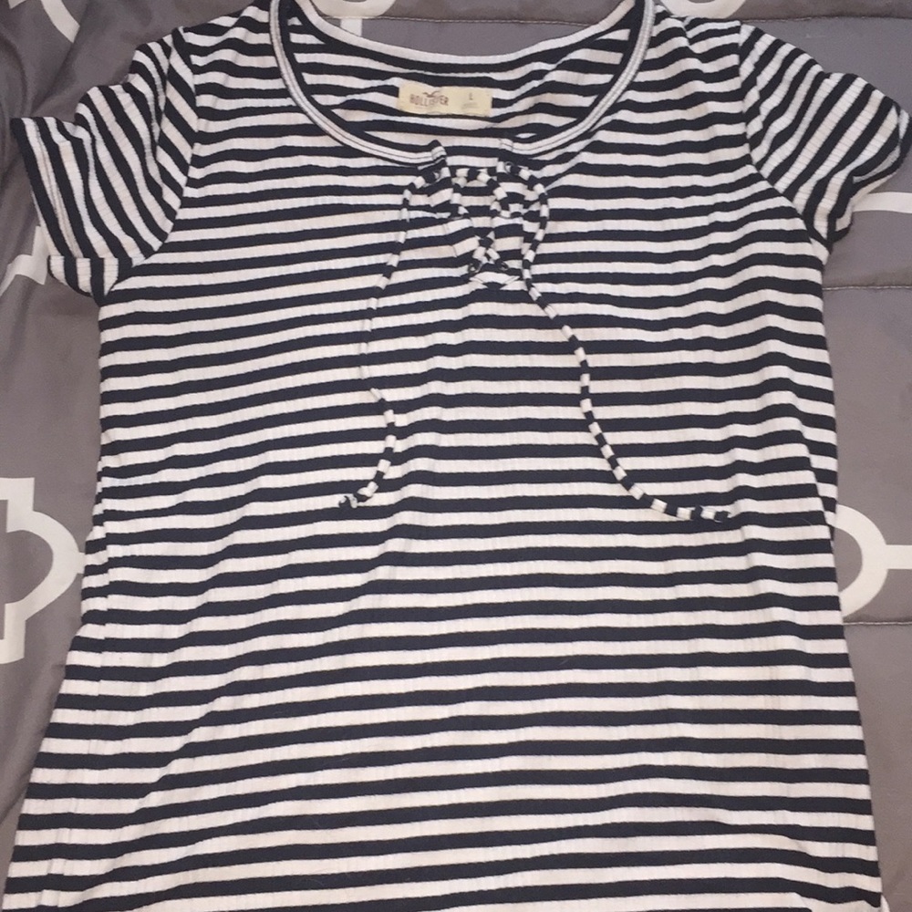 Hollister tie up shirt